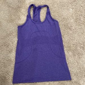 Purple run swiftly racerback tank size 6
